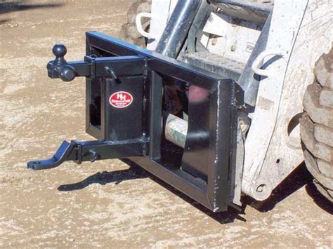 skid steer and trailer|skid steer trailer hitch attachment.